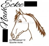 Aufkleber Pferdekopf 12 Quarter Horse 