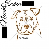 Aufkleber Pitbull 2 