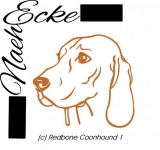 Aufkleber Redbone Coonhound 1 