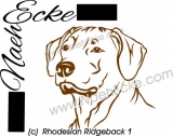 Aufkleber Rhodesian Ridgeback 01