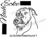 Aufkleber Scottish Deerhound 1 