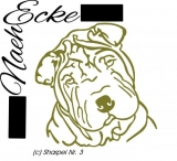 Aufkleber Shar-Pei 3