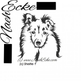 Aufkleber Sheltie 1 