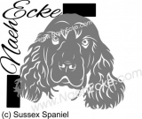 Aufkleber Sussex Spaniel 