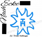 Aufkleber Brandzeichen Tiroler Haflinger 
