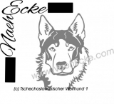 Aufkleber Tschechoslowakischer Wolfhund 1 