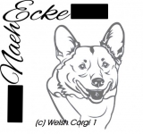 Aufkleber Welsh Corgi Pembroke