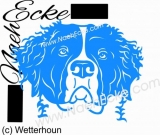 Aufkleber Wetterhoun / Friesischer Wasserhund