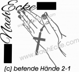 Sticker praying Hands 2-1 