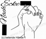 Sticker praying Hands 1 