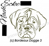 Aufkleber Bordeaux Dogge 3 