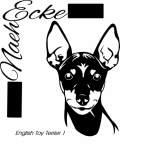 Aufkleber English Toy Terrier 1 