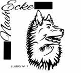 Aufkleber Eurasier Nr. 1 