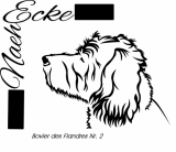 Aufkleber Bouvier des Flandres Nr. 2 