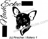 Aufkleber Pinscher / Ratero 