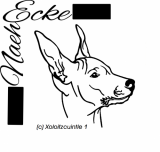 Sticker Xoloitzcuintle 1 